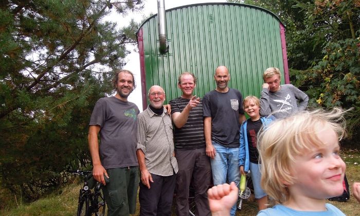 Stephan Weinand &#40;links&#41; mit seiner Familie